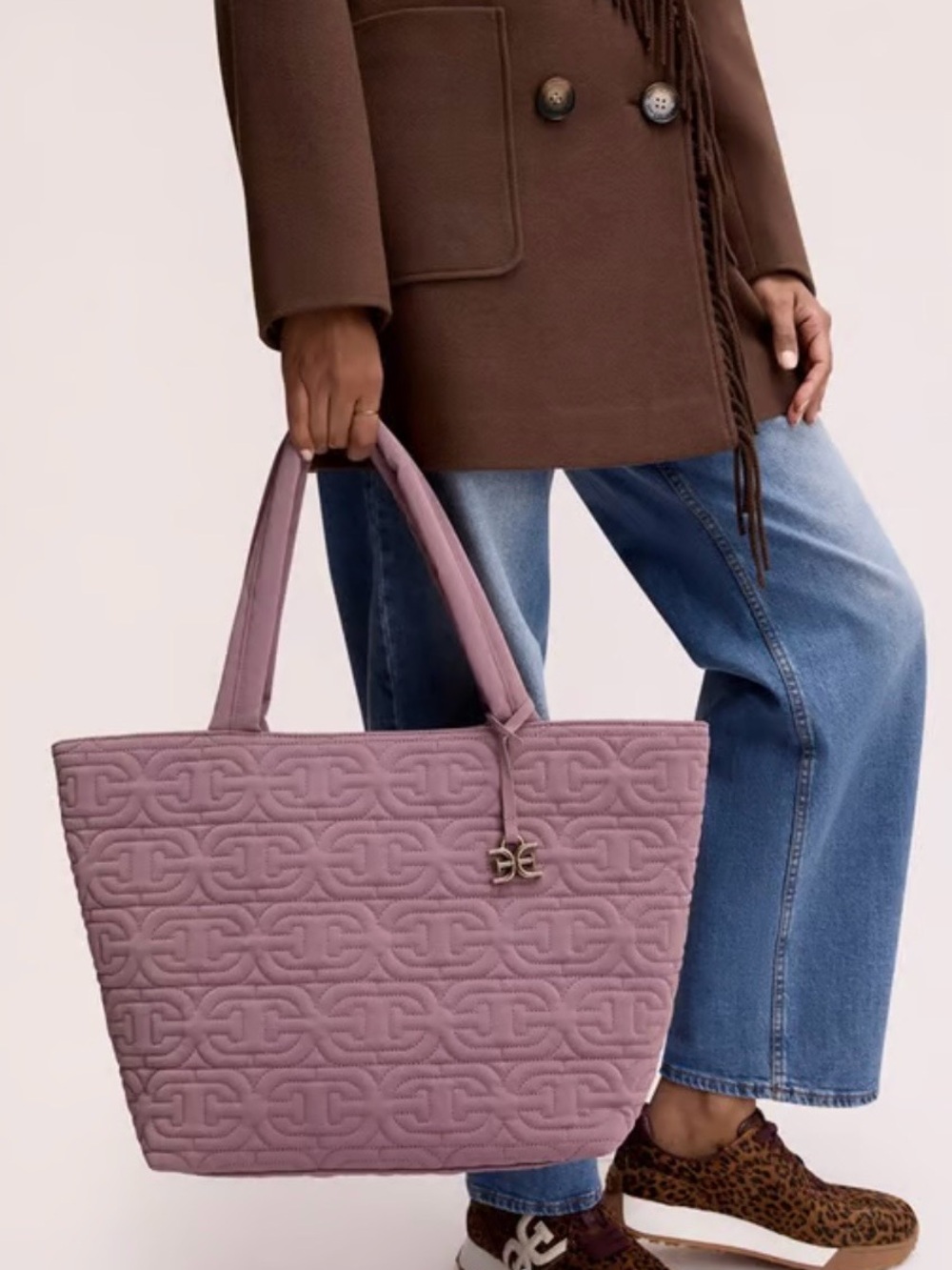 Sam Edelman Ethyl Quilted Logo Tote